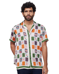 Vegan Silk Shirt - Mahjong