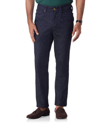 Japanese Slubline Extra Stretch Jeans - Dark Blue