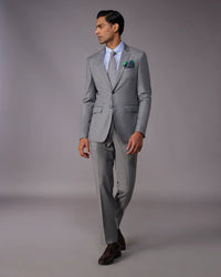 The Exquisite Blended Wool Suit - Grey