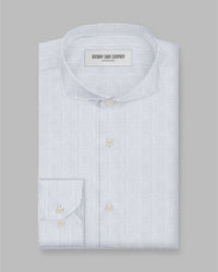 Serac Twill Pinstriped Shirt - Blue