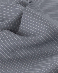 Bexford Twill Striped Shirt - Grey & White