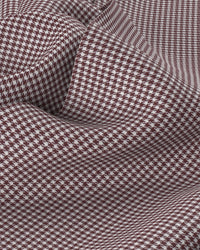 Giza Cotton Houndstooth Shirt - Brown