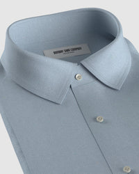 Cotton Poplin Shirt - Light Blue