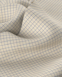 Aventine Herringbone Checked Shirt - Yellow & Dark Blue
