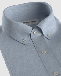 100% Linen Shirt - Light Blue