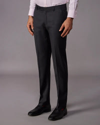 Exquisite Blended Wool Dress Pants - Dark Grey