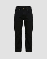 Japanese Dual Black Mid-Rise Stretch Jeans