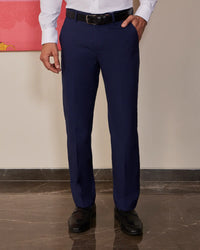 Merrick Structured Dress Pants - Navy