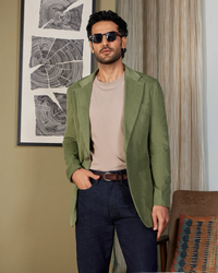 The Carlisle Corduroy Suit Blazer - Green