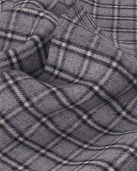 Japanese Flannel Checked Shirt - Grey