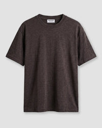 Slub Relaxed T-Shirt- Brown