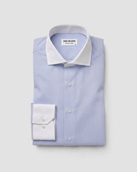 Giza Cotton Light Blue Dobby Banker Shirt