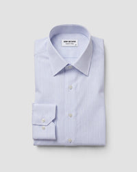 Blue Twill Striped Shirt