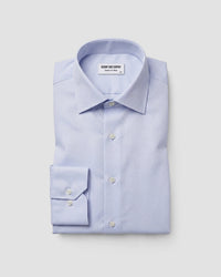 Blue Cotton Dobby Shirt