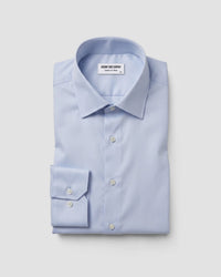 Blue Cotton Twill Shirt
