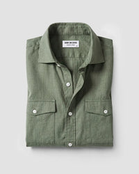 Olive Denim Shirt