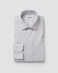 Manhattan Green & White Striped Shirt