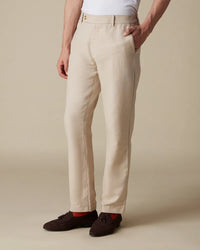 Driftscape Relaxed Linen Pants - Beige