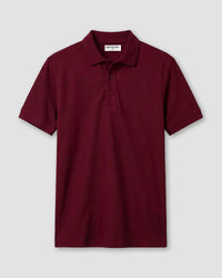 Signature Classic Button Polo - Dark Wine