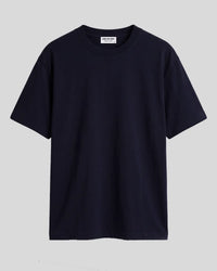 Luxe Cotton Oversized T-shirt - Navy