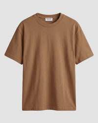 Luxe Cotton Oversized T-shirt - Dark Sand