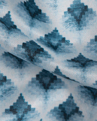 Bluevine Cotton Silk Printed Shirt - Blue