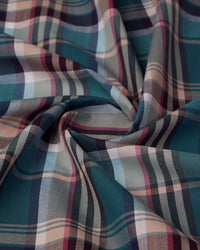 Madras Checked Shirt - Green & Grey