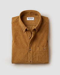 Beige Cotton Corduroy Shirt