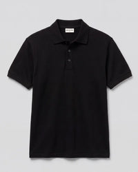 100% Merino Wool Polo - Black