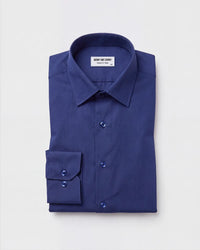 Luthai Navy Cotton Solid Shirt