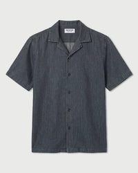 Grey Dobby Half-Sleeve Shirt