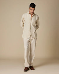 Nomad Beige Cotton Co-ord Set