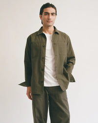 BSC X Rid Burman Overshirt - Dark Green
