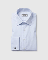 Giza Cotton Light Blue Pin Striped Shirt