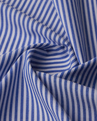 Cotton Striped Shirt - Dark Blue