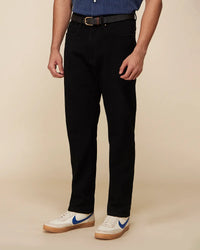 Onyx Black Mid-Rise Stretch Jeans
