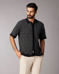 Charcoal Grindle Flat Knit Shirt