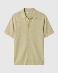 Sage Green Flat Knit Shirt