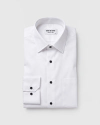Pearl White Cotton Satin Shirt