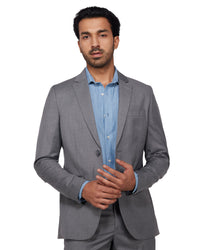 The Cresta Blended Wool Blazer - Grey