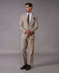 The Kensington Melange Suit – Khaki