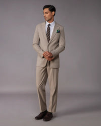 The Kensington Melange Suit – Khaki