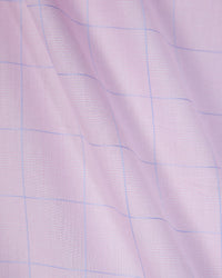 Giza Cotton Glen Plaid Checked Shirt - Pink