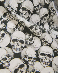 Dominion Skull Printed Shirt - Black & White