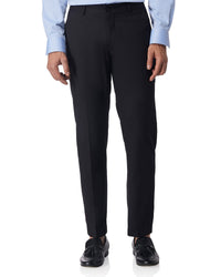 Velar Dobby Striped Dress Pants - Black