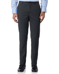 Orbis Striped Stretch Dress Pants - Black