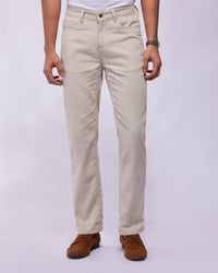 Sovereign Ecru Rigid Corduroy Jeans