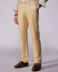 Symphony Cotton Linen Pants - Khaki