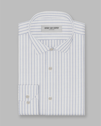 Aurelian Dobby Striped Shirt - Blue