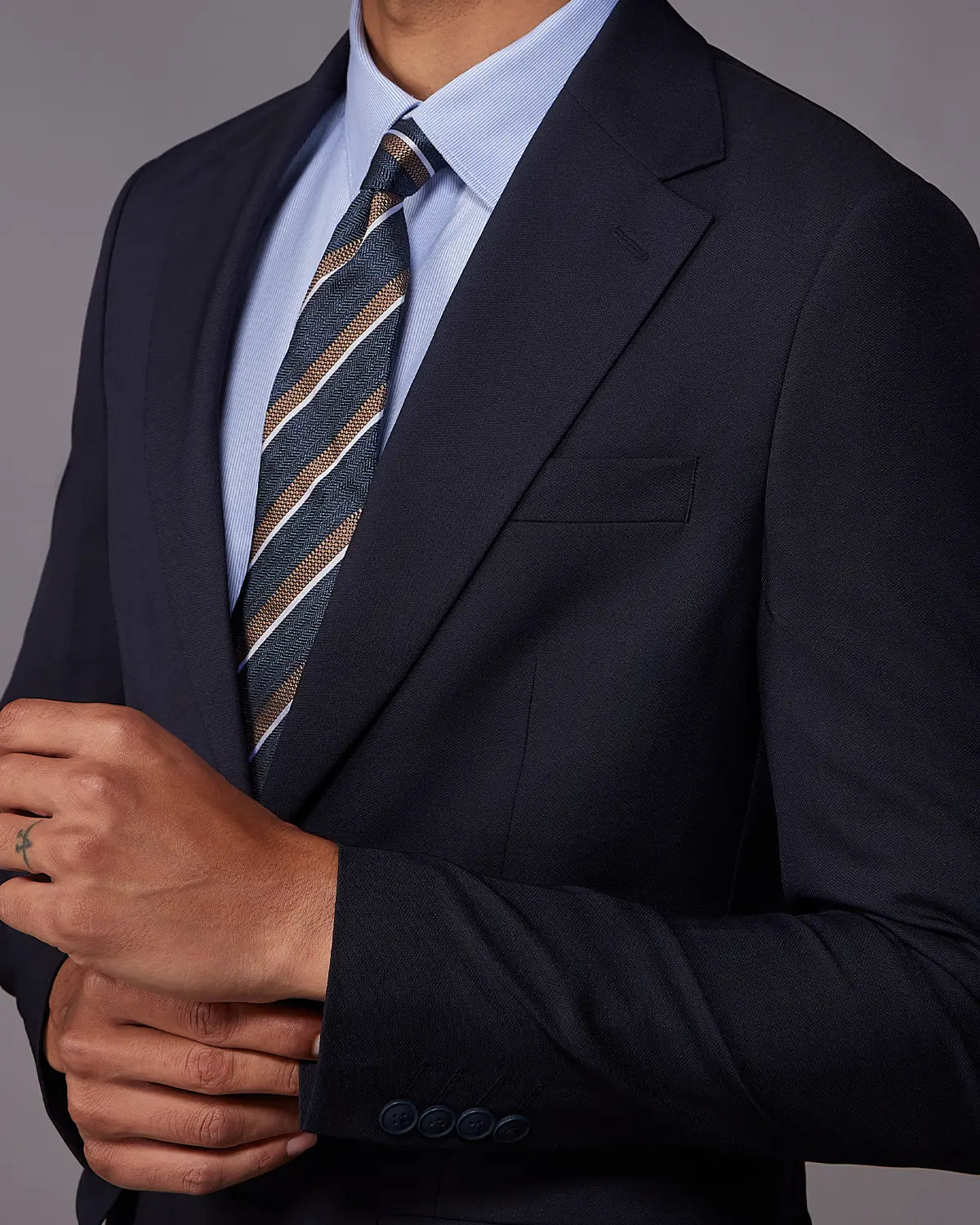 The Astor Structured Suit - Navy